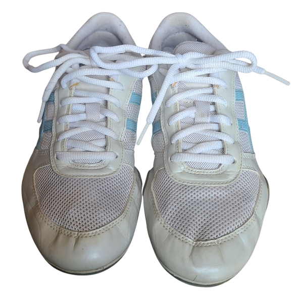 ASICS Women's White and Blue Athletic Shoes Sneakers Size 7.5 - Picture 3 of 6